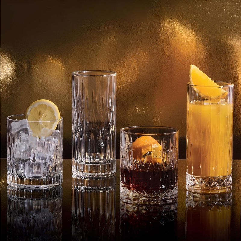 Lucaris Opulence Kin Highball Glass Set - 350ml, Premium Crystal, Set of 6 - Image 5